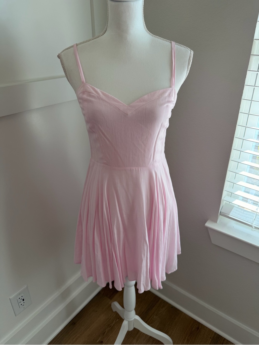 Talula Light Pink Fit & Flare Mini Dress | Size 4